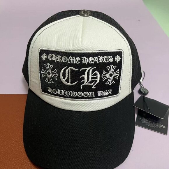 Chrome Hearts Black Embroidered Logo Sun Hat - Picture 1 of 10